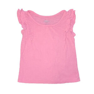 CIRCO Pink Short Ruffle Sleeve Tee